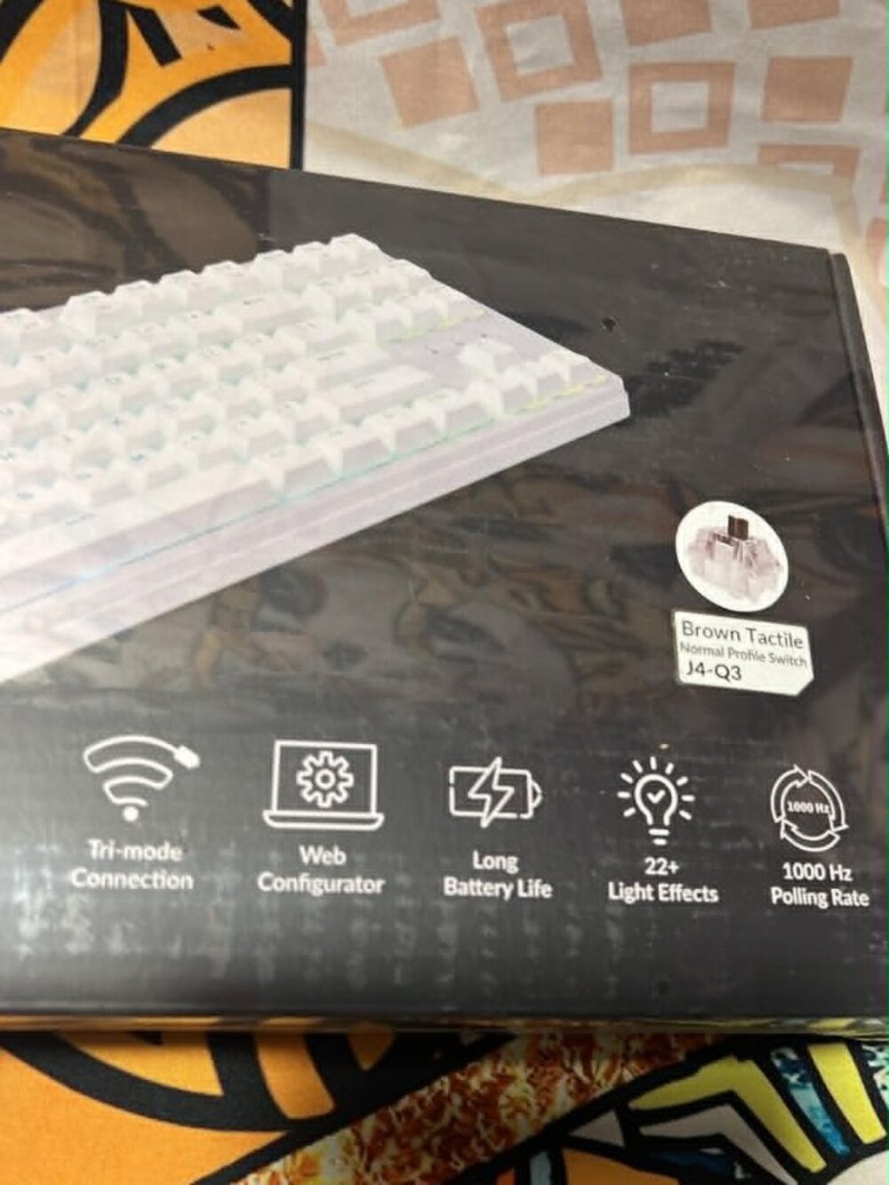 JamesDonkey J4 Wireless Mechanical Keyboard • White • Brown Tactile • New in Box - Picture 4 of 8